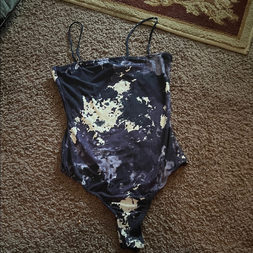 Stylish Blue and White small One Piece
